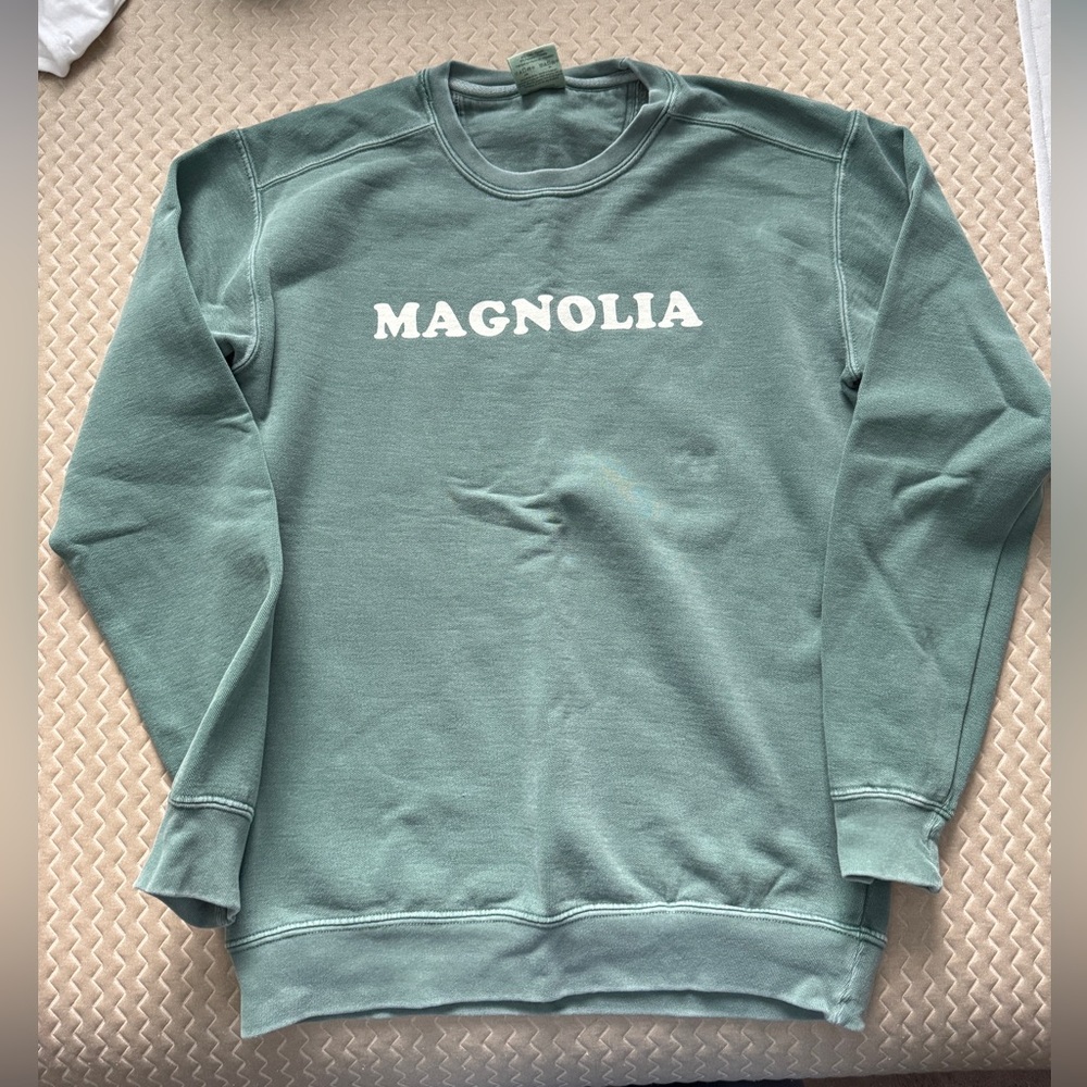 Magnolia Comfort Colors Green Crewneck Sweatshirt Chip & Joanna Gaines